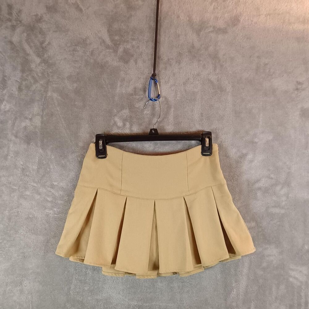 Aeropostale Women's Tan Pleated Uniform Skirt Size XL